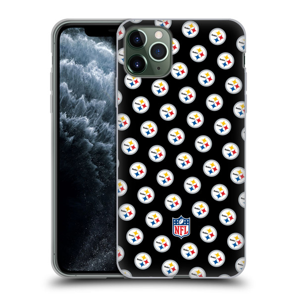 NFL Pittsburgh Steelers Artwork Patterns Soft Gel Case for Apple iPhone 11 Pro Max