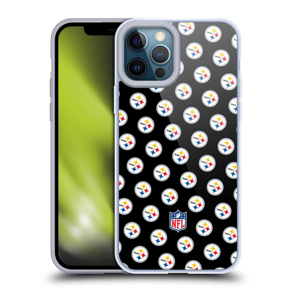 NFL Pittsburgh Steelers Artwork Patterns Soft Gel Case for Apple iPhone 12 Pro Max