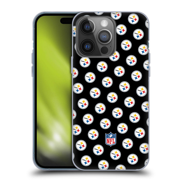 NFL Pittsburgh Steelers Artwork Patterns Soft Gel Case for Apple iPhone 14 Pro
