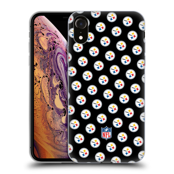 NFL Pittsburgh Steelers Artwork Patterns Soft Gel Case for Apple iPhone XR