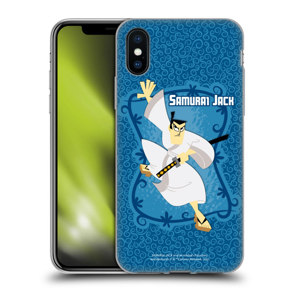 Samurai Jack Graphics Character Art 1 Soft Gel Case for Apple iPhone X / iPhone XS