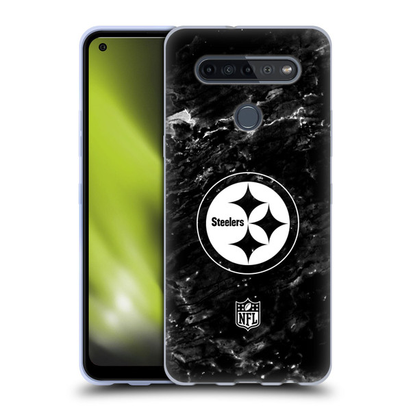 NFL Pittsburgh Steelers Artwork Marble Soft Gel Case for LG K51S