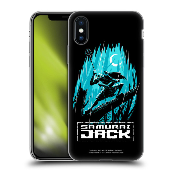 Samurai Jack Graphics Season 5 Poster Soft Gel Case for Apple iPhone X / iPhone XS