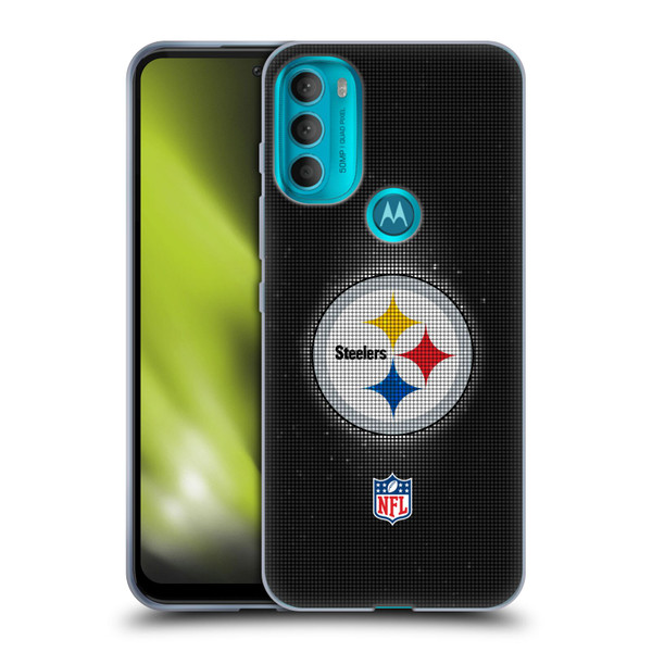 NFL Pittsburgh Steelers Artwork LED Soft Gel Case for Motorola Moto G71 5G