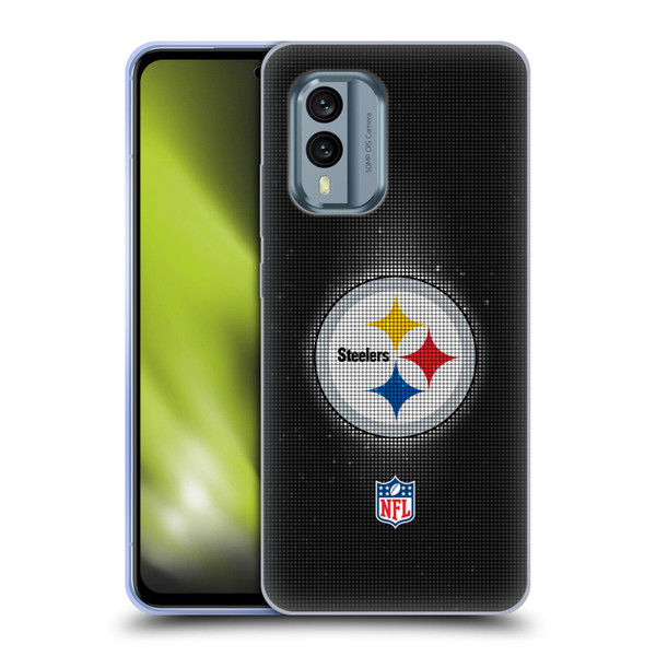 NFL Pittsburgh Steelers Artwork LED Soft Gel Case for Nokia X30