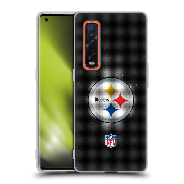 NFL Pittsburgh Steelers Artwork LED Soft Gel Case for OPPO Find X2 Pro 5G