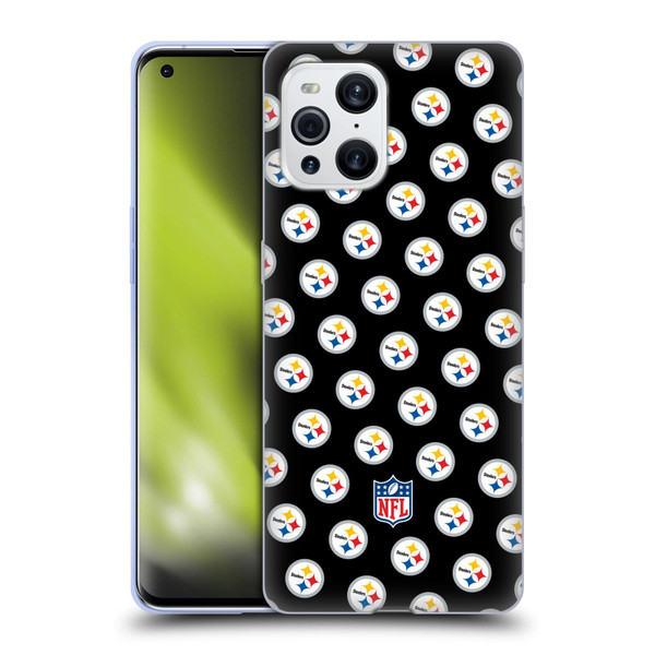 NFL Pittsburgh Steelers Artwork Patterns Soft Gel Case for OPPO Find X3 / Pro