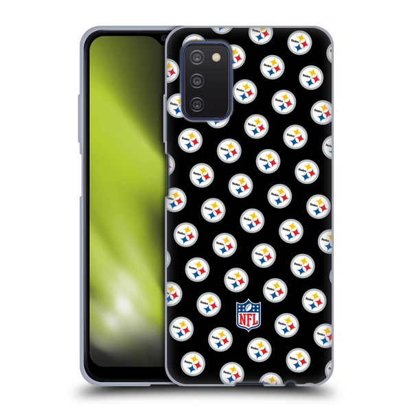 NFL Pittsburgh Steelers Artwork Patterns Soft Gel Case for Samsung Galaxy A03s (2021)