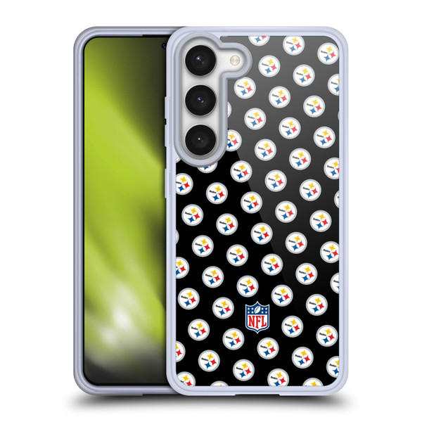 NFL Pittsburgh Steelers Artwork Patterns Soft Gel Case for Samsung Galaxy S23 5G