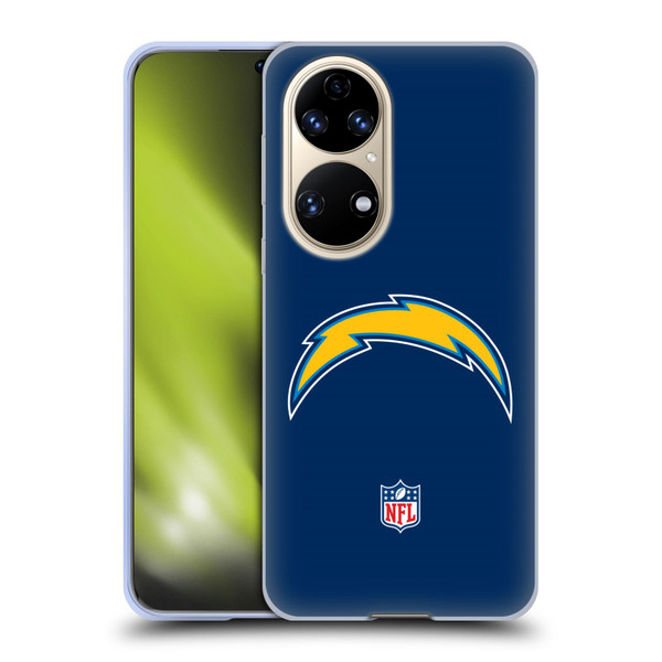 NFL Los Angeles Chargers Logo Plain Soft Gel Case for Huawei P50