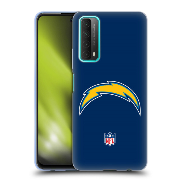 NFL Los Angeles Chargers Logo Plain Soft Gel Case for Huawei P Smart (2021)