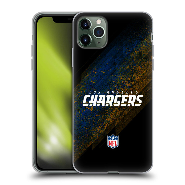NFL Los Angeles Chargers Logo Blur Soft Gel Case for Apple iPhone 11 Pro Max
