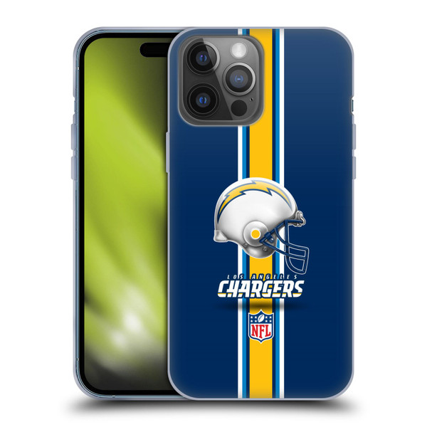 NFL Los Angeles Chargers Logo Helmet Soft Gel Case for Apple iPhone 14 Pro Max