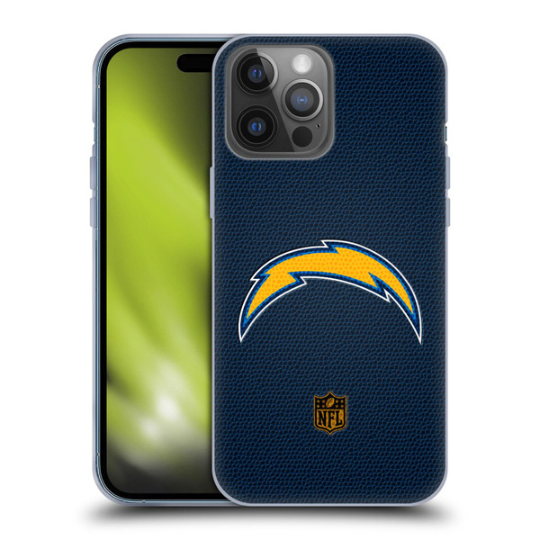 NFL Los Angeles Chargers Logo Football Soft Gel Case for Apple iPhone 14 Pro Max