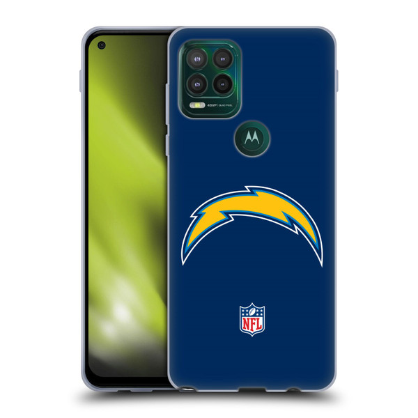 NFL Los Angeles Chargers Logo Plain Soft Gel Case for Motorola Moto G Stylus 5G 2021