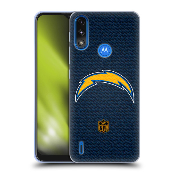 NFL Los Angeles Chargers Logo Football Soft Gel Case for Motorola Moto E7 Power / Moto E7i Power