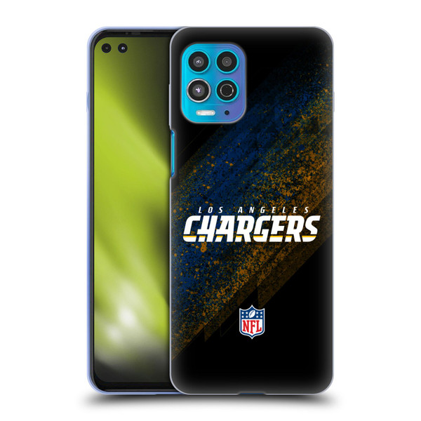 NFL Los Angeles Chargers Logo Blur Soft Gel Case for Motorola Moto G100