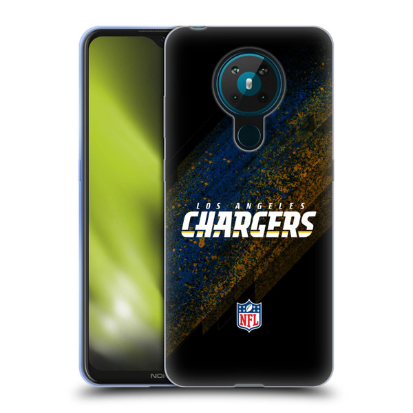 NFL Los Angeles Chargers Logo Blur Soft Gel Case for Nokia 5.3