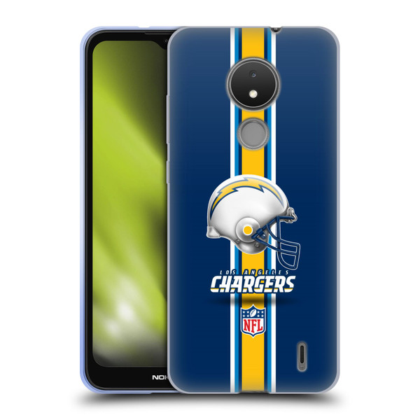 NFL Los Angeles Chargers Logo Helmet Soft Gel Case for Nokia C21