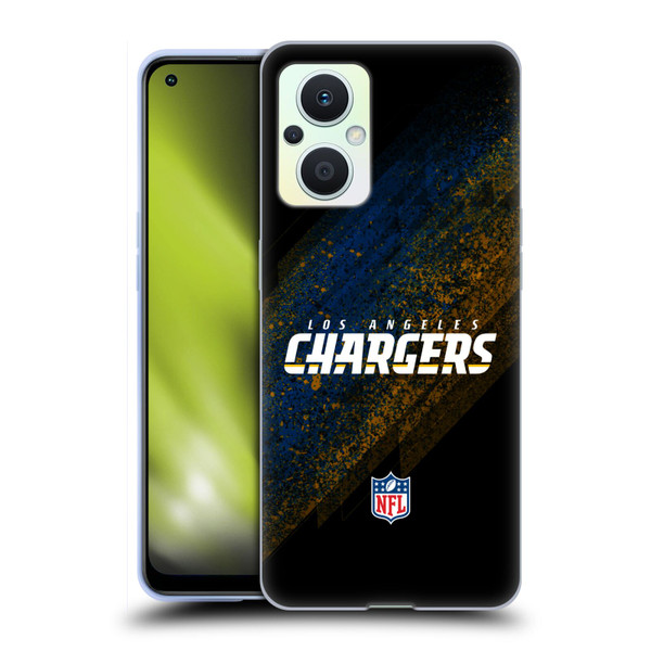 NFL Los Angeles Chargers Logo Blur Soft Gel Case for OPPO Reno8 Lite