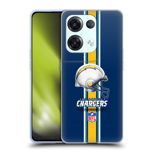 NFL Los Angeles Chargers Logo Helmet Soft Gel Case for OPPO Reno8 Pro