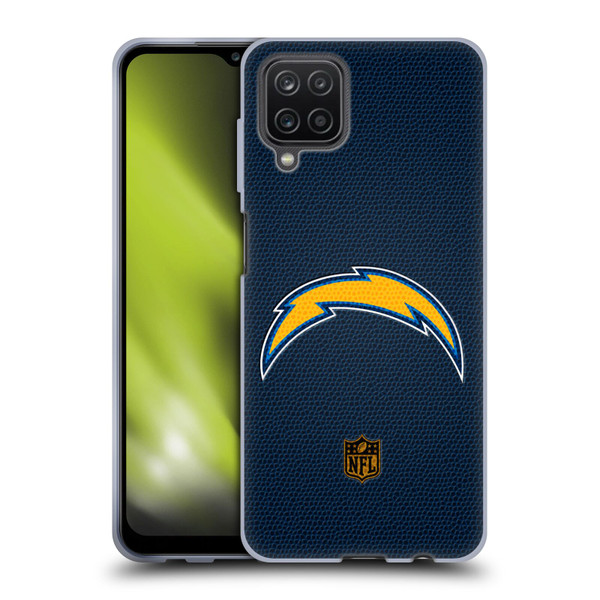 NFL Los Angeles Chargers Logo Football Soft Gel Case for Samsung Galaxy A12 (2020)