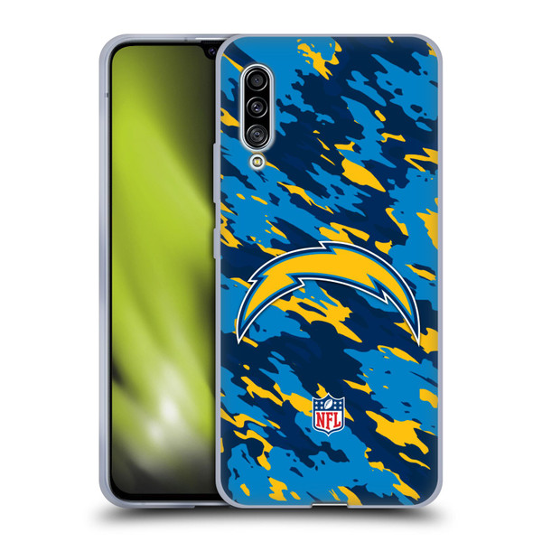 NFL Los Angeles Chargers Logo Camou Soft Gel Case for Samsung Galaxy A90 5G (2019)