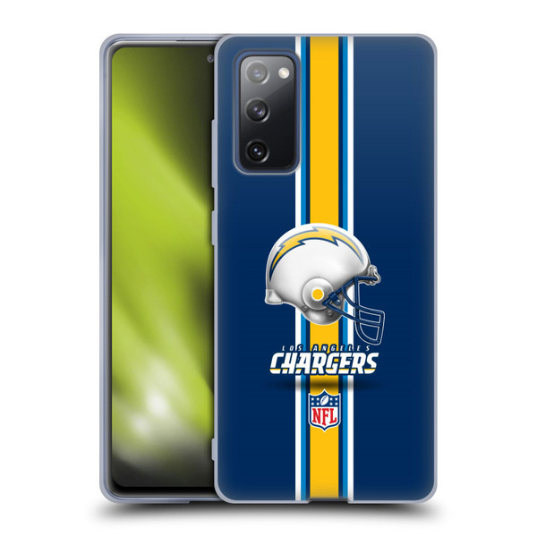 NFL Los Angeles Chargers Logo Helmet Soft Gel Case for Samsung Galaxy S20 FE / 5G