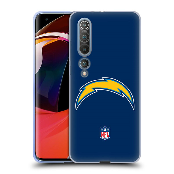 NFL Los Angeles Chargers Logo Plain Soft Gel Case for Xiaomi Mi 10 5G / Mi 10 Pro 5G