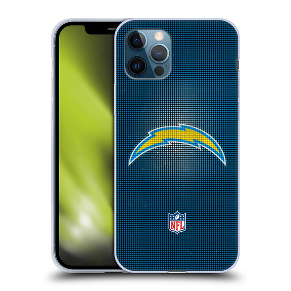 NFL Los Angeles Chargers Artwork LED Soft Gel Case for Apple iPhone 12 / iPhone 12 Pro