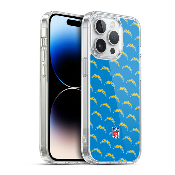 NFL Los Angeles Chargers Artwork Patterns Soft Gel Case for Apple iPhone 13 Pro & MagSafe