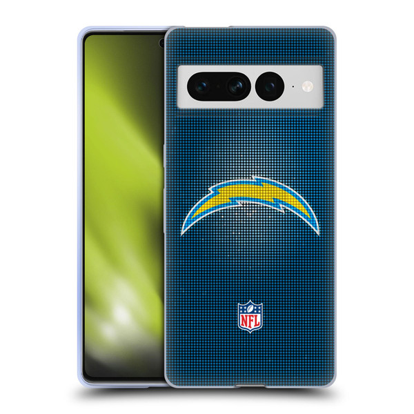 NFL Los Angeles Chargers Artwork LED Soft Gel Case for Google Pixel 7 Pro