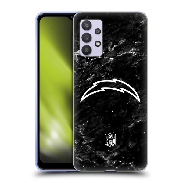 NFL Los Angeles Chargers Artwork Marble Soft Gel Case for Samsung Galaxy A32 5G / M32 5G (2021)