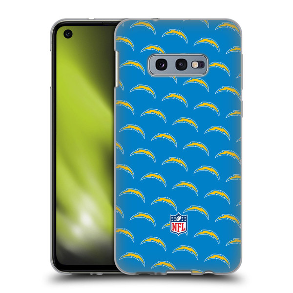 NFL Los Angeles Chargers Artwork Patterns Soft Gel Case for Samsung Galaxy S10e