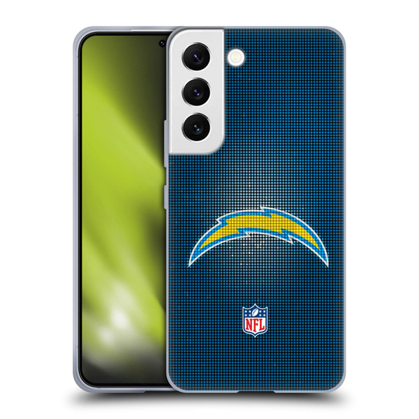 NFL Los Angeles Chargers Artwork LED Soft Gel Case for Samsung Galaxy S22 5G