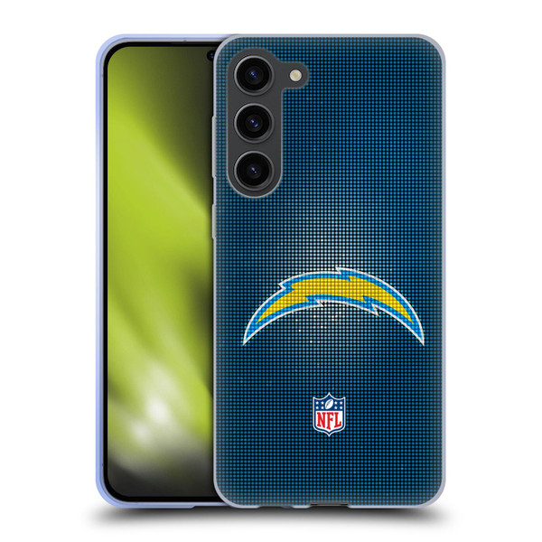 NFL Los Angeles Chargers Artwork LED Soft Gel Case for Samsung Galaxy S23+ 5G