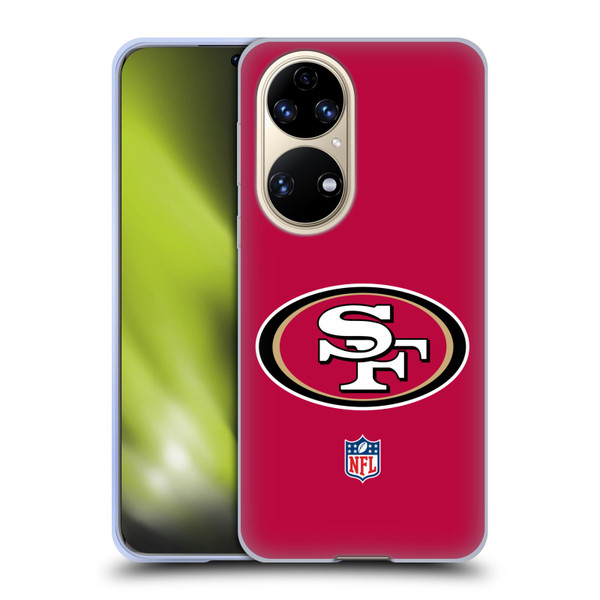NFL San Francisco 49Ers Logo Plain Soft Gel Case for Huawei P50