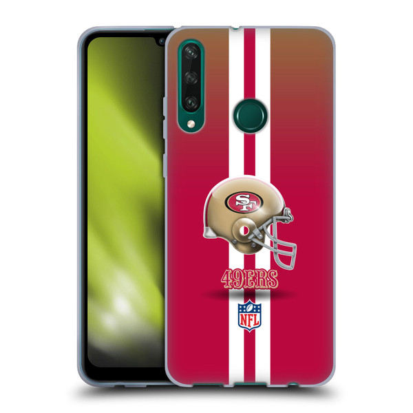 NFL San Francisco 49Ers Logo Helmet Soft Gel Case for Huawei Y6p