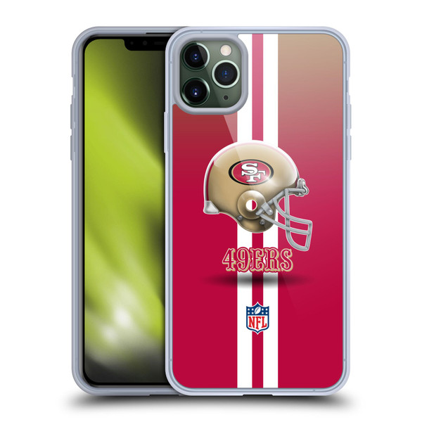 NFL San Francisco 49Ers Logo Helmet Soft Gel Case for Apple iPhone 11 Pro Max