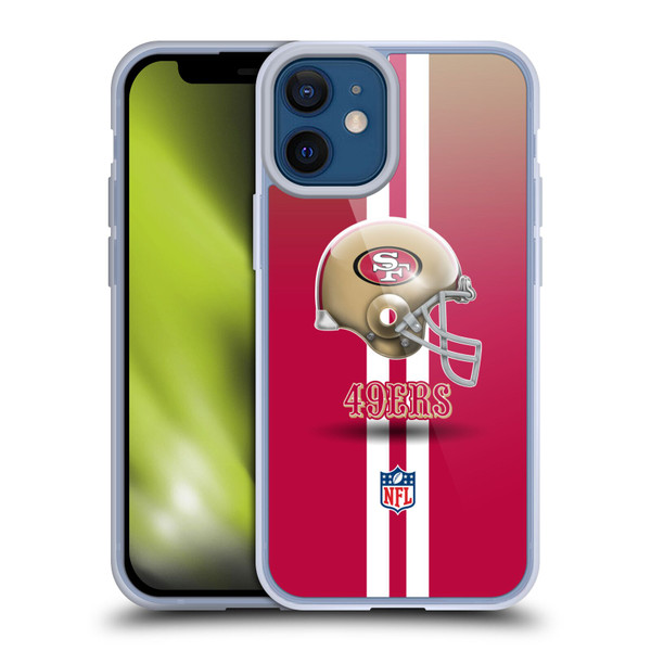 NFL San Francisco 49Ers Logo Helmet Soft Gel Case for Apple iPhone 12 Mini