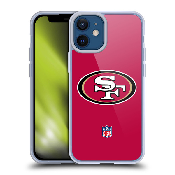 NFL San Francisco 49Ers Logo Plain Soft Gel Case for Apple iPhone 12 Mini NFL San Francisco 49Ers Logo Plain Soft Gel Case for Apple iPhone 12 Mini