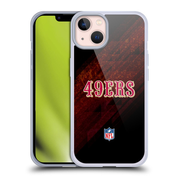 NFL San Francisco 49Ers Logo Blur Soft Gel Case for Apple iPhone 13