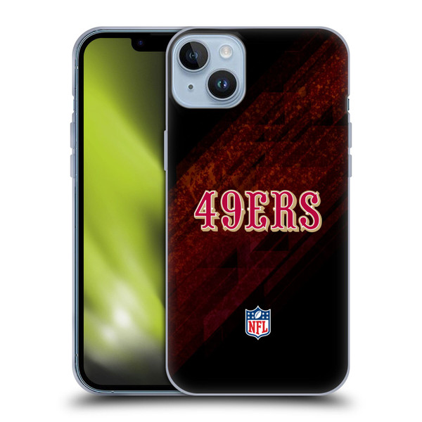 NFL San Francisco 49Ers Logo Blur Soft Gel Case for Apple iPhone 14 Plus