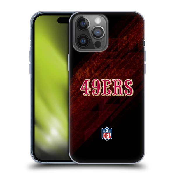 NFL San Francisco 49Ers Logo Blur Soft Gel Case for Apple iPhone 14 Pro Max