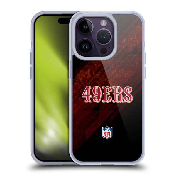 NFL San Francisco 49Ers Logo Blur Soft Gel Case for Apple iPhone 14 Pro