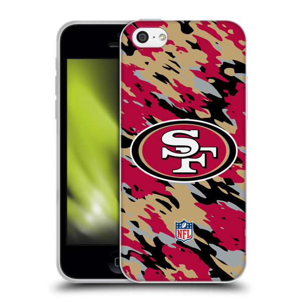 NFL San Francisco 49Ers Logo Camou Soft Gel Case for Apple iPhone 5c