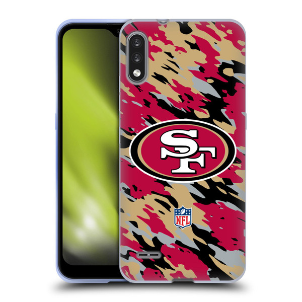 NFL San Francisco 49Ers Logo Camou Soft Gel Case for LG K22
