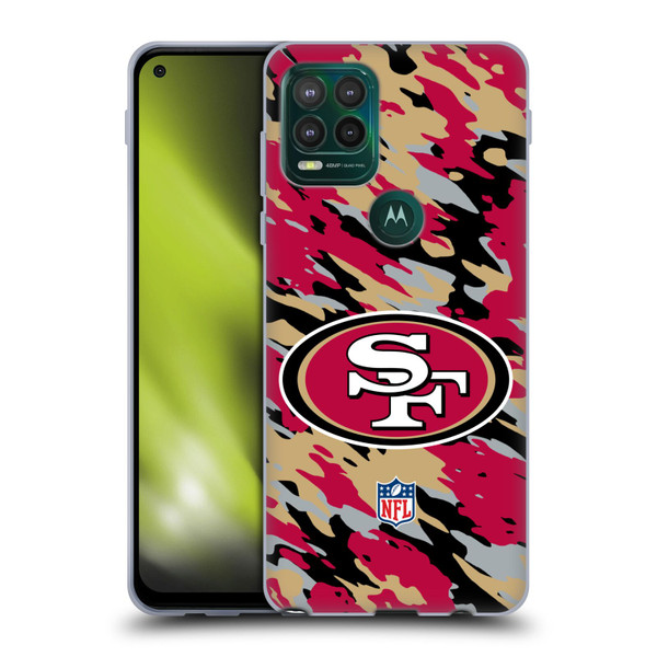 NFL San Francisco 49Ers Logo Camou Soft Gel Case for Motorola Moto G Stylus 5G 2021