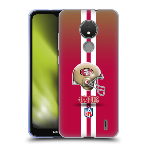 NFL San Francisco 49Ers Logo Helmet Soft Gel Case for Nokia C21