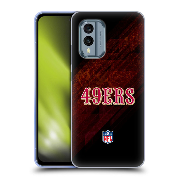 NFL San Francisco 49Ers Logo Blur Soft Gel Case for Nokia X30